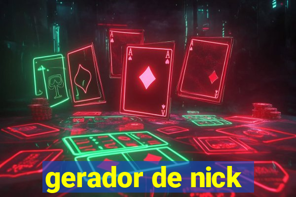 gerador de nick